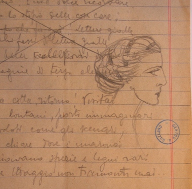 Autografo della poesia Torino (AG VIII A, 1) Autografo della poesia Torino (AG VIII A, 1)