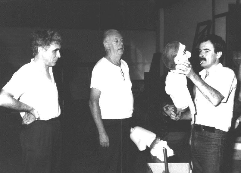 Franco Quadri, Dario Fo e Sergio Martin, mostra Teatro dell’Occhio, Riccione Franco Quadri, Dario Fo e Sergio Martin, mostra Teatro dell’Occhio, Riccione