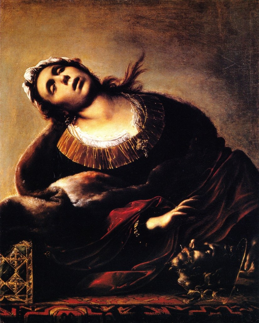 Francesco Cairo, Erodiade con la testa del Battista olio su tela, 1634-1635c. Francesco Cairo, Erodiade con la testa del Battista olio su tela, 1634-1635c.