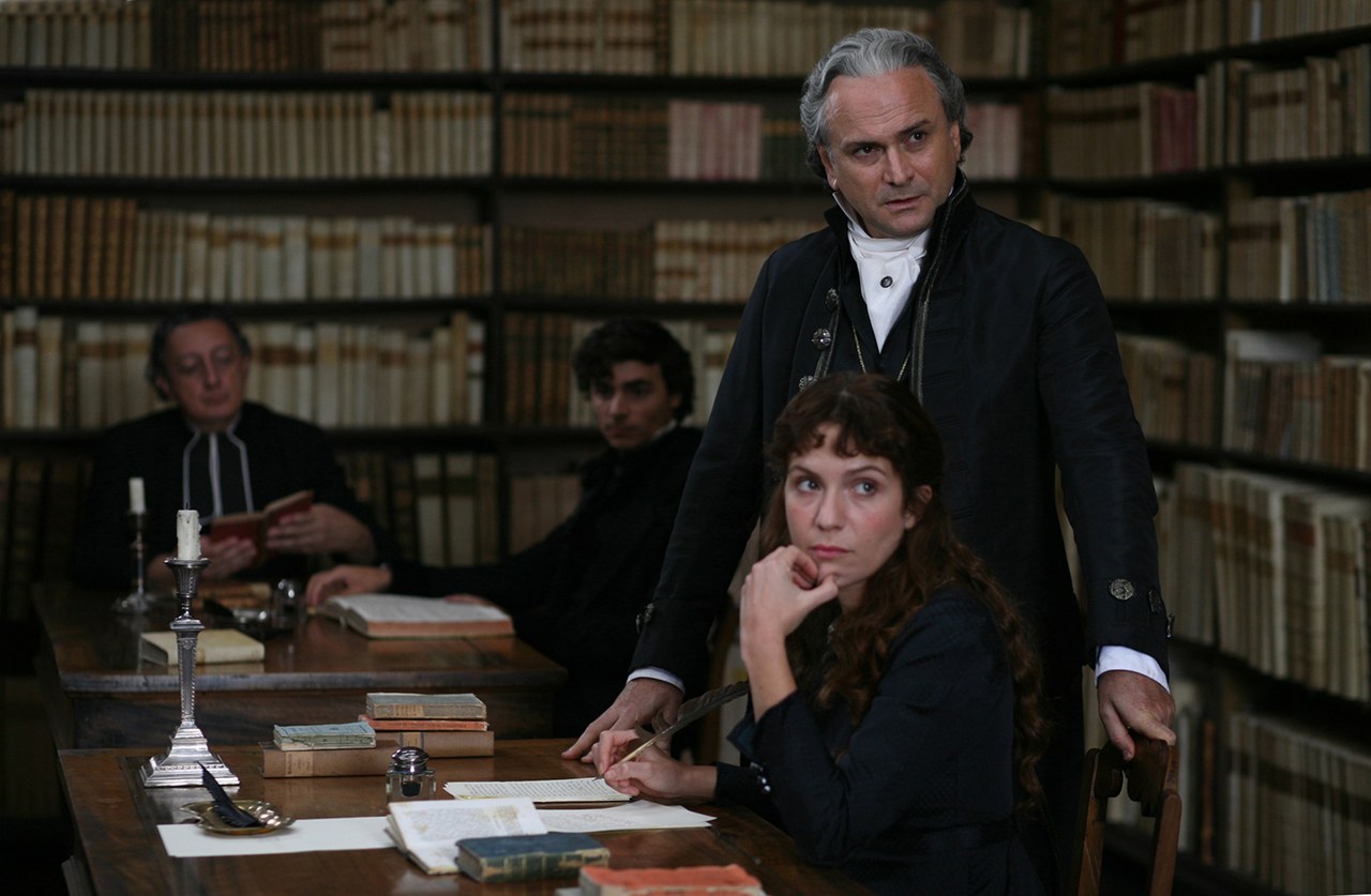 Massimo Popolizio in una scena del film Il giovane favoloso Massimo Popolizio in una scena del film Il giovane favoloso