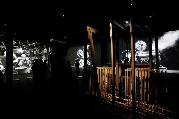 William Kentridge, The Refusal of Time, Roma, MAXXI 2013, inquadratura dall'ingresso William Kentridge, The Refusal of Time, Roma, MAXXI 2013, inquadratura dall'ingresso
