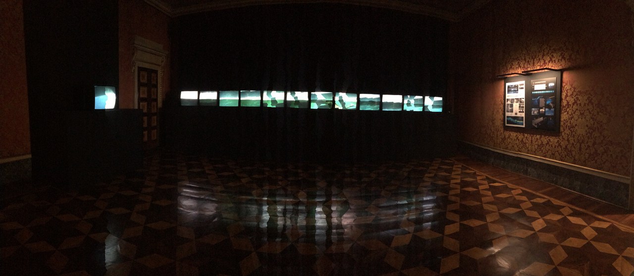 Studio Azzurro, Il nuotatore (va troppo spesso a Heildeberg), versione 2016, Palazzo Reale Studio Azzurro, Il nuotatore (va troppo spesso a Heildeberg), versione 2016, Palazzo Reale