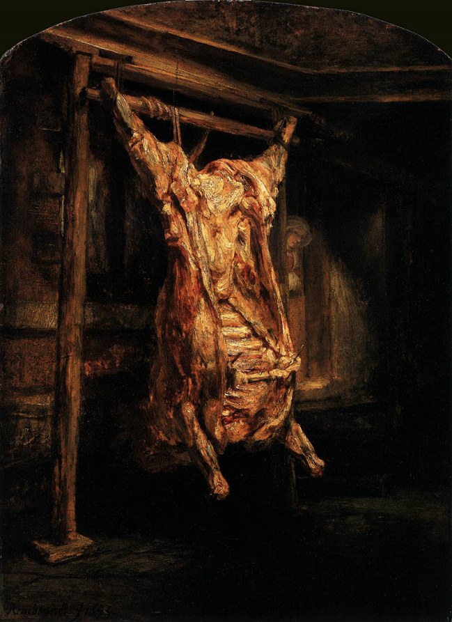 Rembrandt, De geslachte os (Bue macellato, 1655) Rembrandt, De geslachte os (Bue macellato, 1655)
