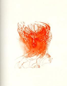 Fabrizio Clerici, Alcina, litografia, 1967
