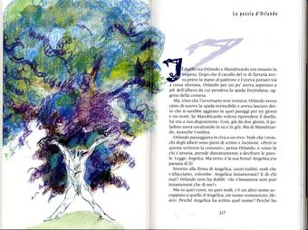 Grazia Nidasio, La pazzia di Orlando, tecnica mista su carta, 2009