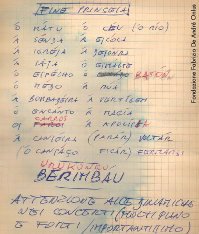Lavorazione Princesa, Fondazione Fabrizio De Andrè Lavorazione Princesa, Fondazione Fabrizio De Andrè