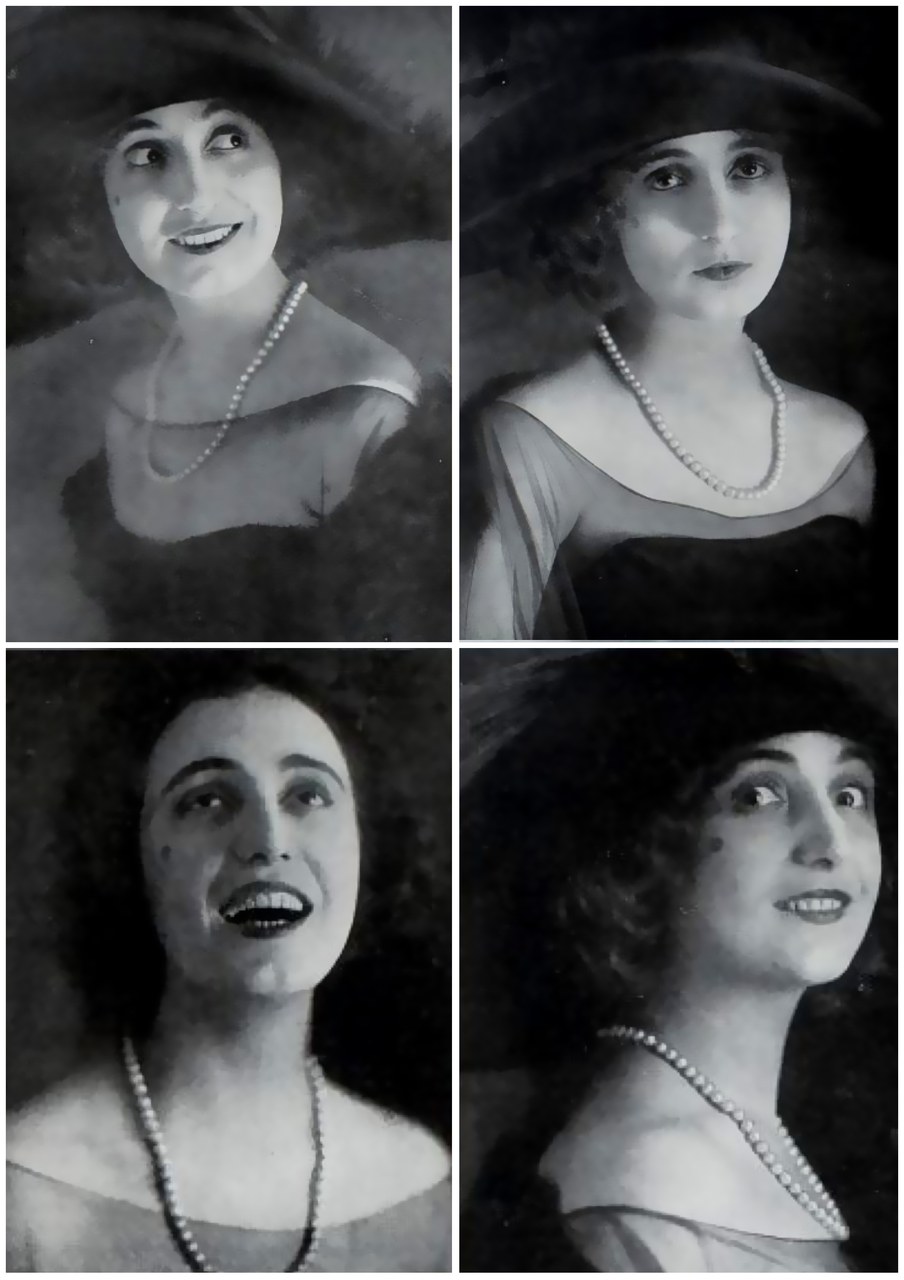 Anna Fougez, immagini tratte da In penombra, Anno I, Fascicolo 7, Dicembre 1918
