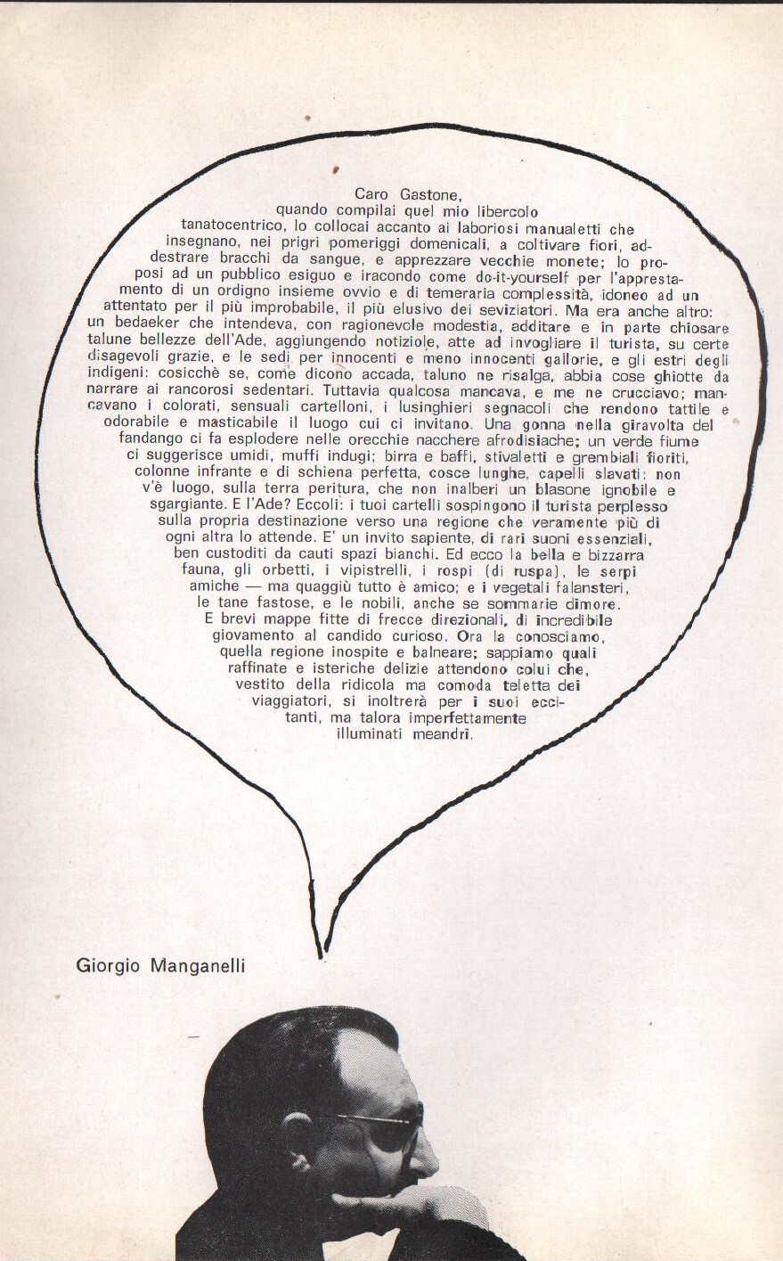 G. Manganelli, brochure della mostra di Novelli alla galleria Il segno, 1965 G. Manganelli, brochure della mostra di Novelli alla galleria Il segno, 1965
