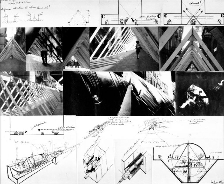 Ugo La Pietra, Allora: copro una strada ne faccio un’altra trasformo gli spazi originari cambio le condizioni di comportamento, progetto per Campo Urbano. Interventi estetici nella dimensione collettiva urbana, Como, settembre 1969, Courtesy Archivio Ugo La Pietra, Milano Ugo La Pietra, Allora: copro una strada ne faccio un’altra trasformo gli spazi originari cambio le condizioni di comportamento, progetto per Campo Urbano. Interventi estetici nella dimensione collettiva urbana, Como, settembre 1969, Courtesy Archivio Ugo La Pietra, Milano