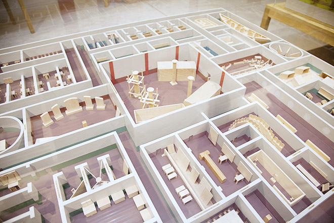 Il’ja e Emilia Kabakov. Dettaglio del modellino per l’installazione Pamjatnik isčeznuvšej civilizacii, Palermo, 1999 Il’ja e Emilia Kabakov. Dettaglio del modellino per l’installazione Pamjatnik isčeznuvšej civilizacii, Palermo, 1999