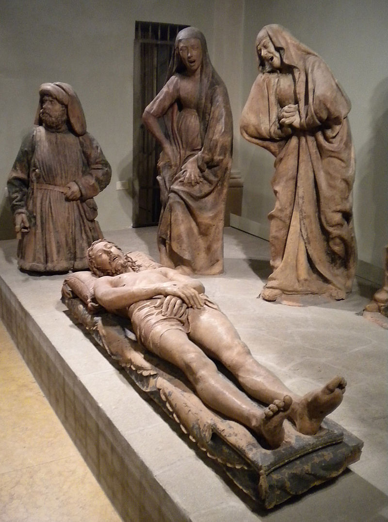 Niccolò dell’Arca, Compianto sul Cristo morto, 1463-1490 (particolare) Niccolò dell’Arca, Compianto sul Cristo morto, 1463-1490 (particolare)