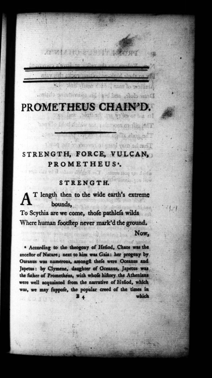  L’inizio della traduzione di R. Potter, 1779²