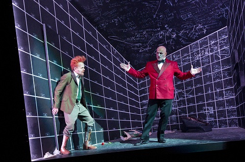 Faust e Mefistofele all'interno dell'appartamento-gabbia del protagonista, I parte Faust e Mefistofele all'interno dell'appartamento-gabbia del protagonista, I parte