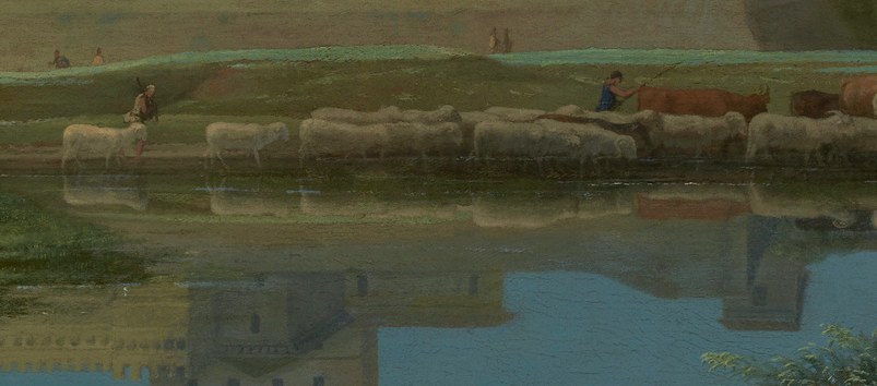 Nicolas Poussin, Landscape with a Calm,1650-1651, J. Paul Getty Museum, Los Angeles, detail (Digital image courtesy of the Getty’s Open Content Program)