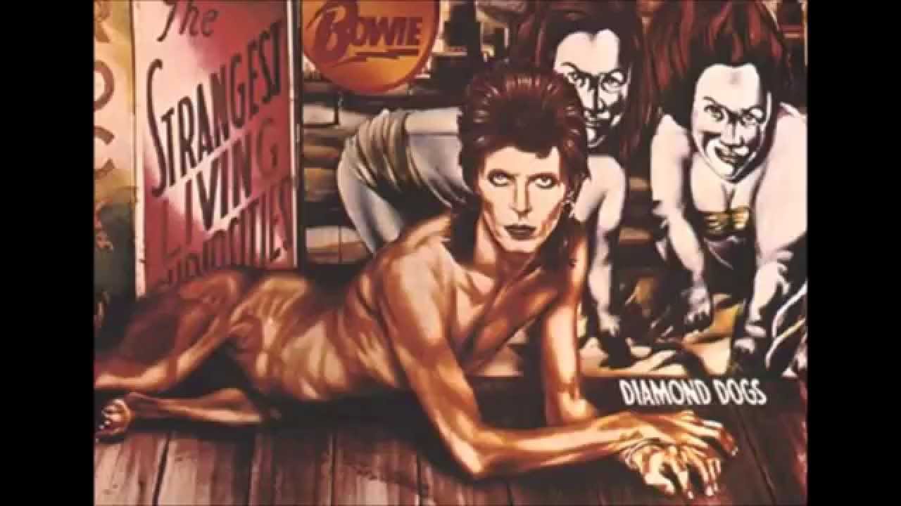 David Bowie, Diamond Dogs (1974), opera di Guy Peellaert David Bowie, Diamond Dogs (1974), opera di Guy Peellaert
