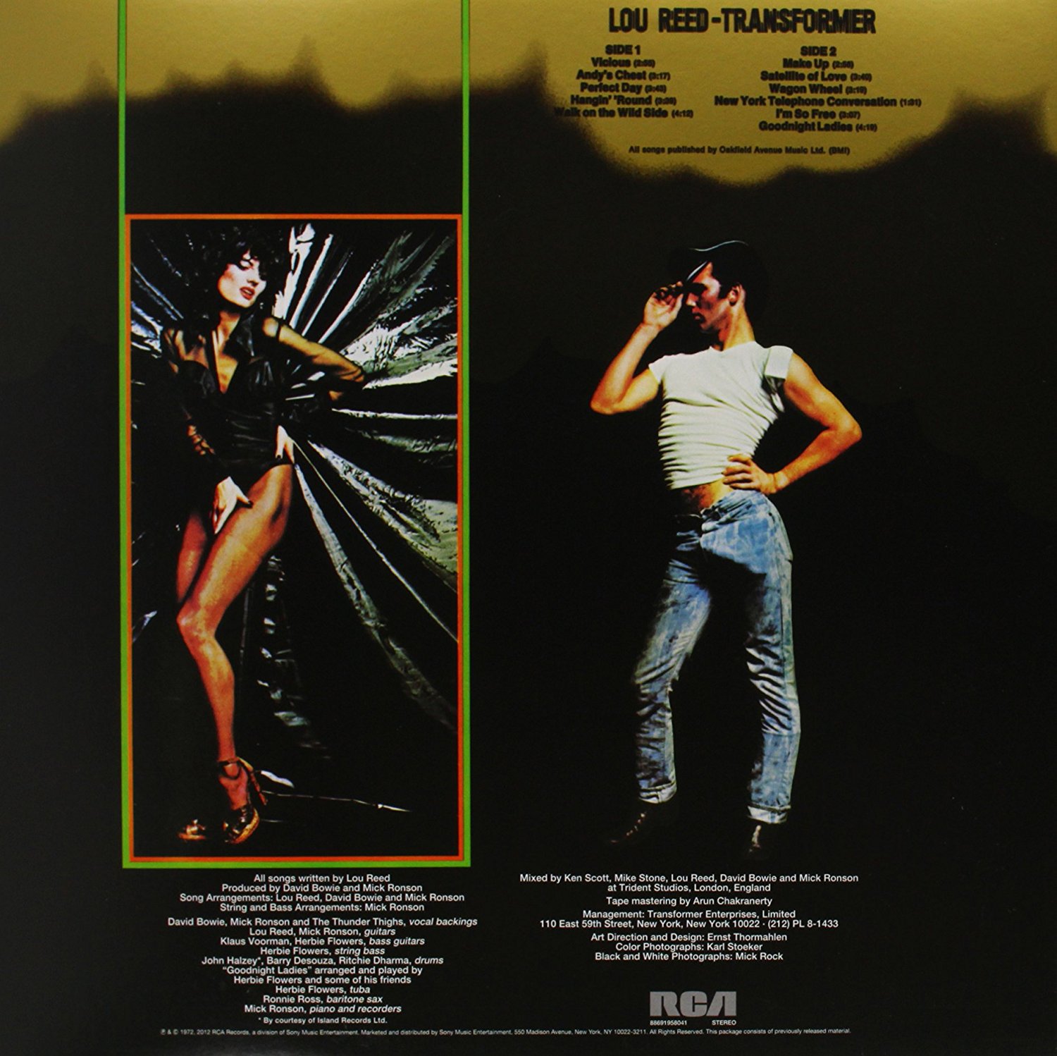 Lou Reed, Transformer (1972), foto di Mick Rock Lou Reed, Transformer (1972), foto di Mick Rock