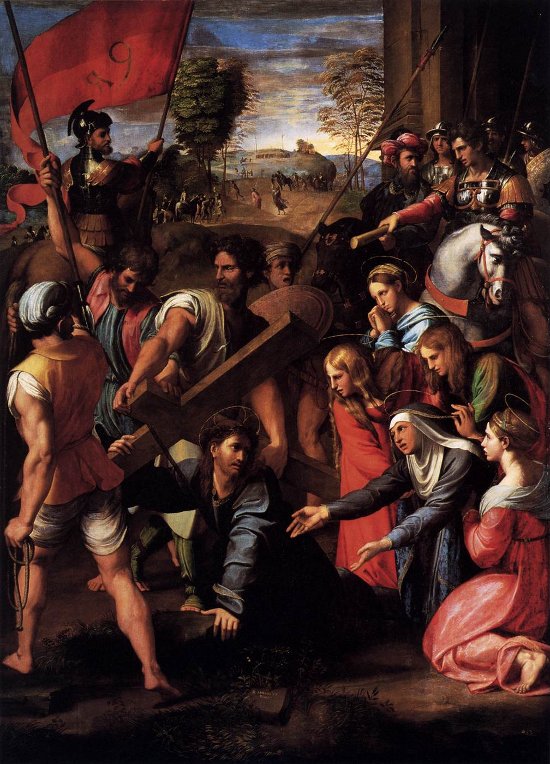 Raffaello Sanzio, Salita al Calvario o Spasimo di Sicilia, 1517 Raffaello Sanzio, Salita al Calvario o Spasimo di Sicilia, 1517