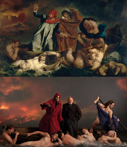  Eugène Delacroix, La barca di Dante (1822) vs un fotogramma da The House That Jack Built, di Lars von Trier (2018)