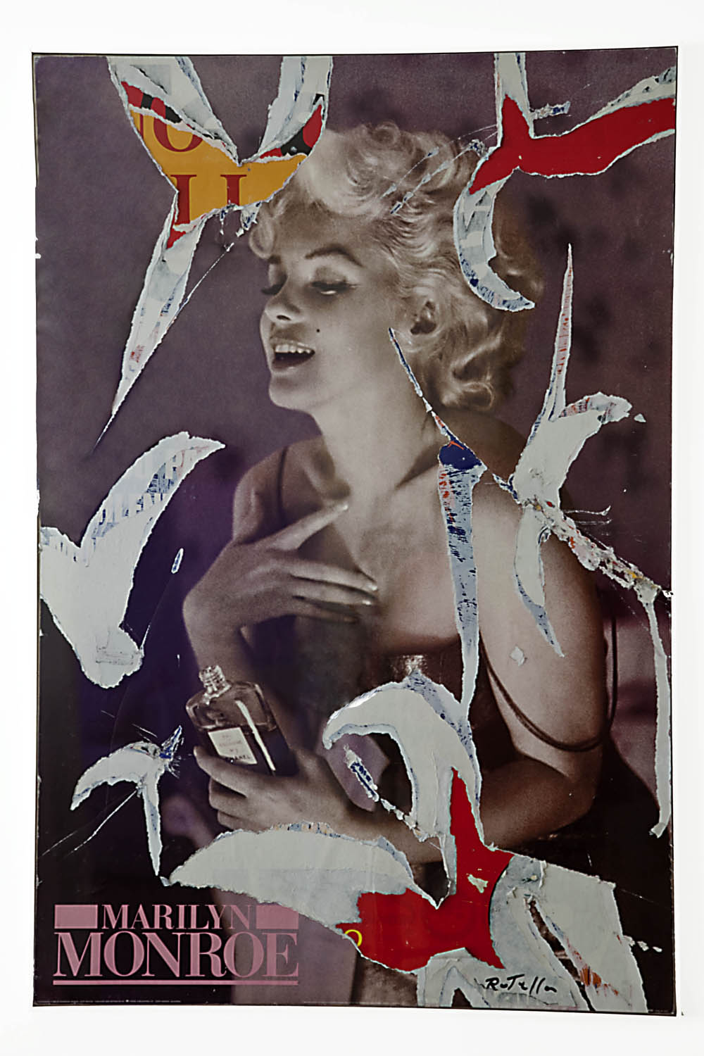 ©Mimmo Rotella, Il profumo di Marilyn, decollage ©Mimmo Rotella, Il profumo di Marilyn, decollage