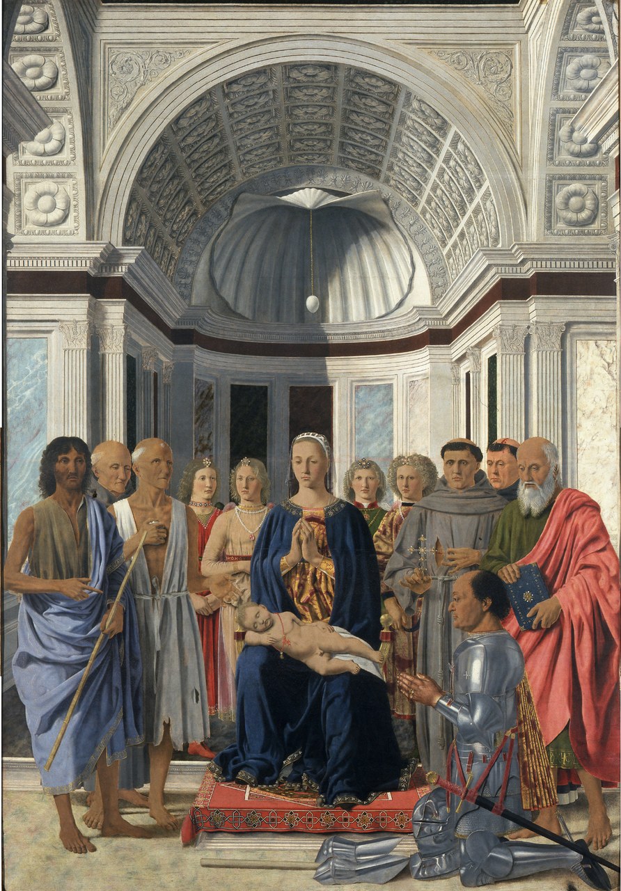 Piero della Francesca, Pala di Montefeltro, 1472 – Pinacoteca di Brera Piero della Francesca, Pala di Montefeltro, 1472 – Pinacoteca di Brera