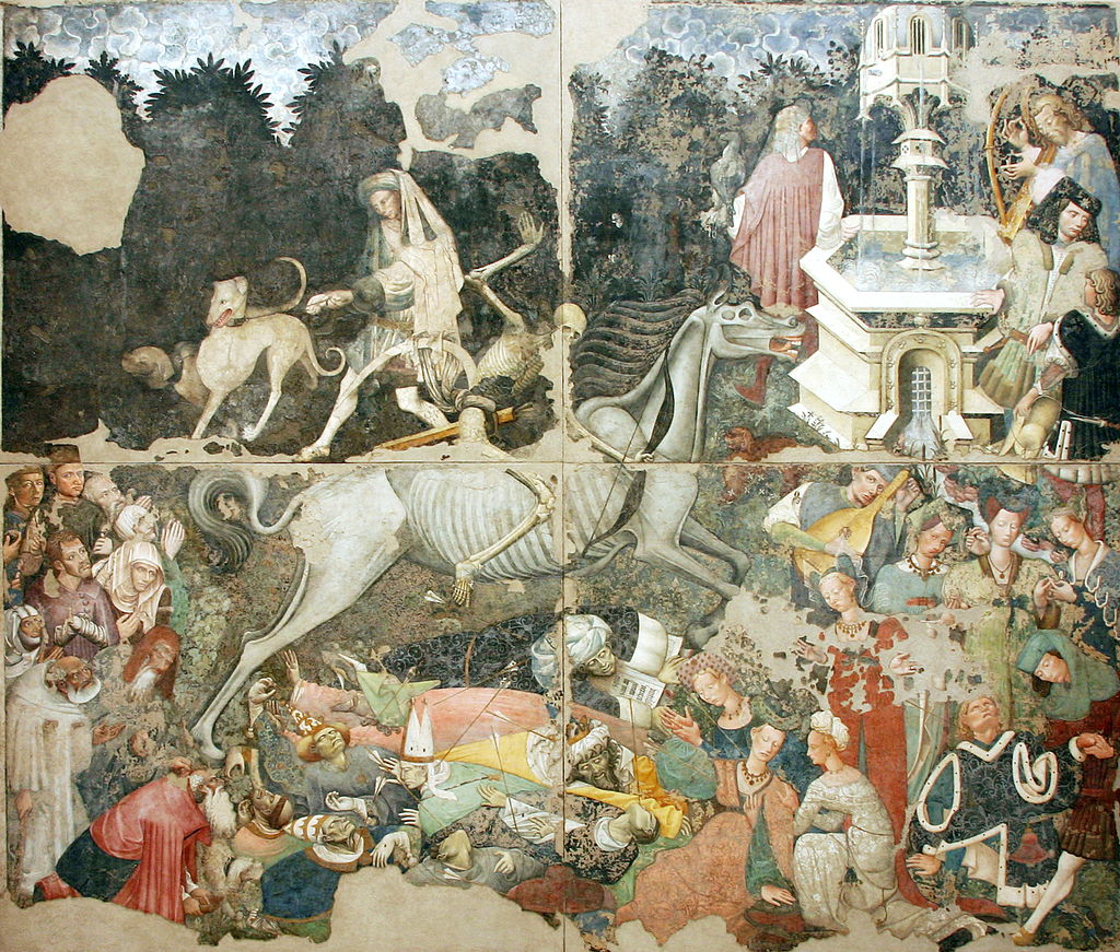 Maestro del Trionfo della Morte, Trionfo della Morte, Palermo, Galleria Nazionale della Sicilia, 1444-1446 Maestro del Trionfo della Morte, Trionfo della Morte, Palermo, Galleria Nazionale della Sicilia, 1444-1446