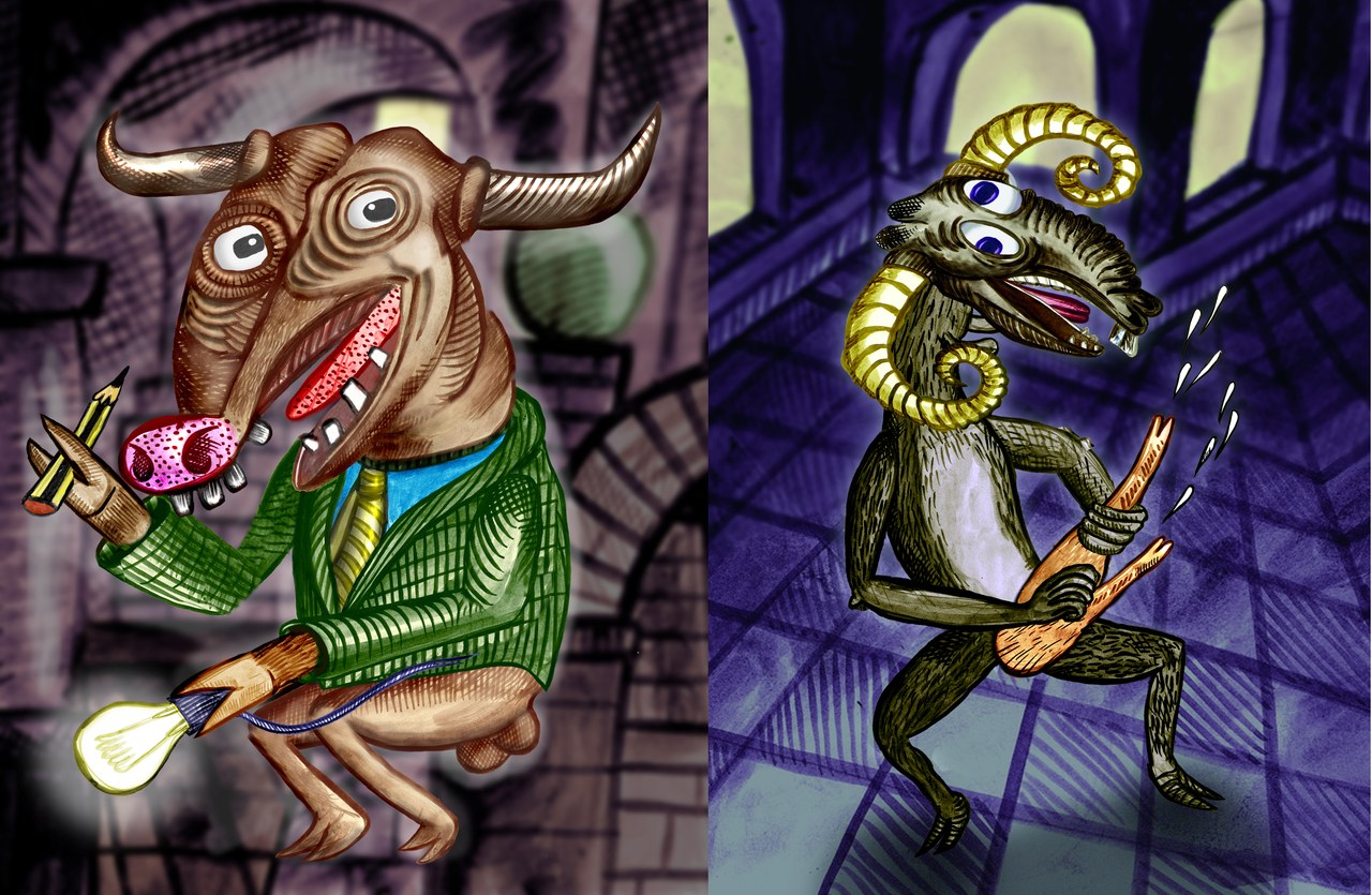 Marcel·lí Antúnez Roca, Protomembrana (2006) - Immagini per la scena - Toro, capra Marcel·lí Antúnez Roca, Protomembrana (2006) - Immagini per la scena - Toro, capra