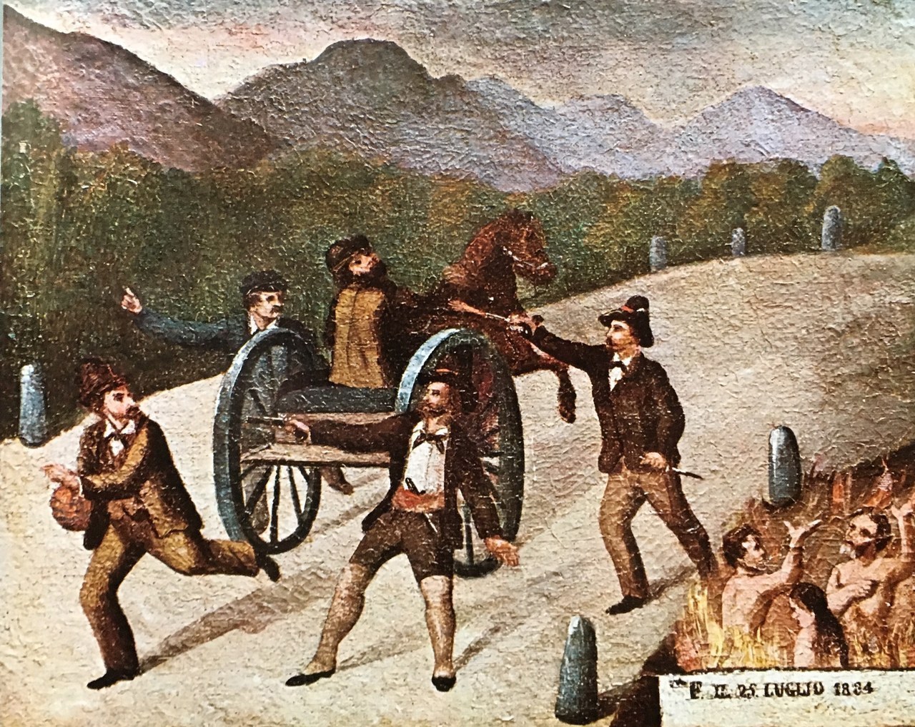 Ex-voto del 1884, olio su tela, cm. 44x36, provenienza ignota Ex-voto del 1884, olio su tela, cm. 44x36, provenienza ignota