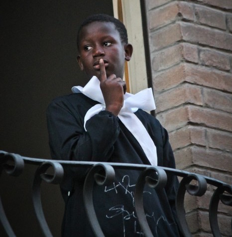 B. N’Diaye, ‘Angelo del Silenzio’ nella versione ravennate di “Purgatorio” (foto di S. Colciago) B. N’Diaye, ‘Angelo del Silenzio’ nella versione ravennate di “Purgatorio” (foto di S. Colciago)