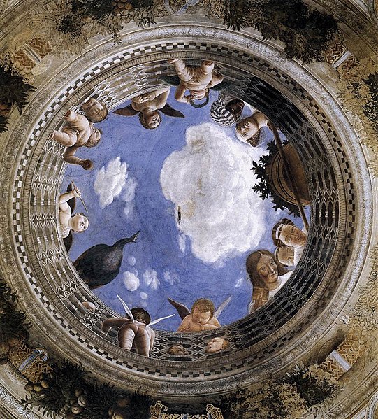 Andrea Mantegna, La camera degli sposi (1465-1474) – L’oculo Andrea Mantegna, La camera degli sposi (1465-1474) – L’oculo