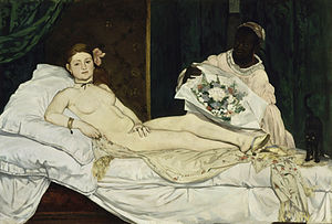 Édouard Manet, Olympia, 1863, olio su tela, Musée d’Orsay Édouard Manet, Olympia, 1863, olio su tela, Musée d’Orsay