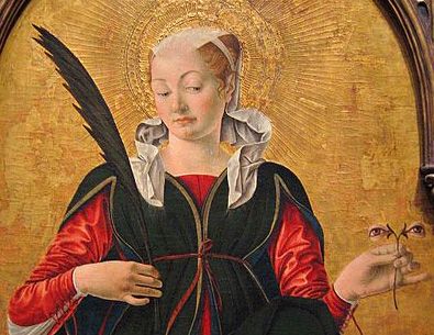 Francesco del Cossa, Santa Lucia, 1472-1473, National Art Gallery, Washington Francesco del Cossa, Santa Lucia, 1472-1473, National Art Gallery, Washington