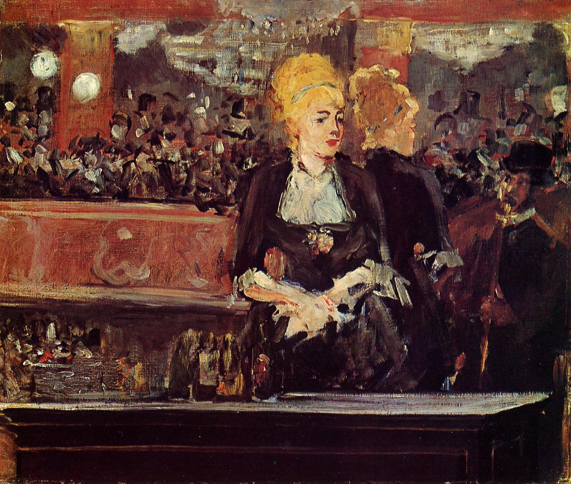 Édouard Manet, Un bar aux Folies-Bergère, prima versione (olio su tela, 1881), collezione privata Édouard Manet, Un bar aux Folies-Bergère, prima versione (olio su tela, 1881), collezione privata