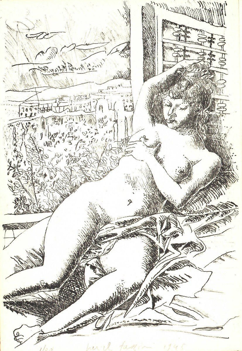 Pericle Fazzini, litografia, (manca titolo e data)