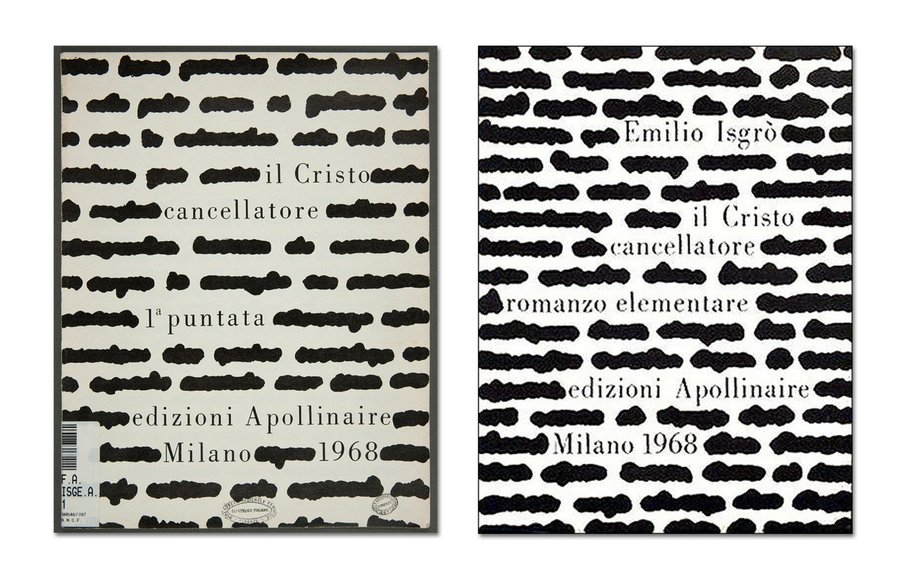 Prima di coperta della prima puntata de Il Cristo cancellatore, 1968; Prima di coperta del cofanetto de Il Cristo cancellatore, 1968 Prima di coperta della prima puntata de Il Cristo cancellatore, 1968; Prima di coperta del cofanetto de Il Cristo cancellatore, 1968
