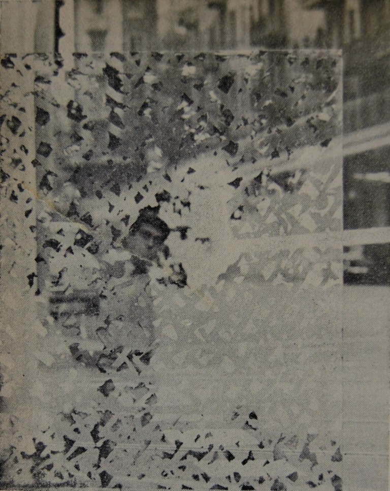 Immagine di Buco di Luciano Fabro pubblicata su Marcatré a corredo dell’articolo di Carla Lonzi, intervista a Luciano Fabro, Marcatré, IV, 19-20-21-22, aprile 1966