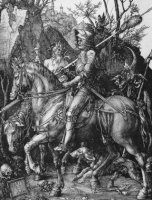 Albrecht Dürer, Ritter, Tod und Teufel, incisione su rame, 1513