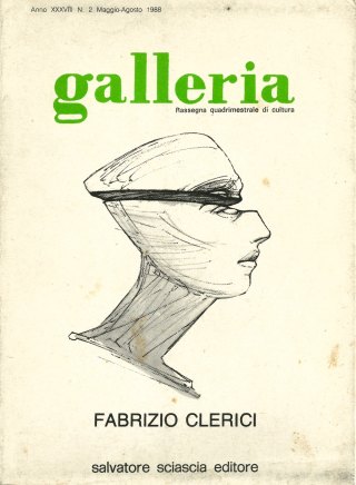 Copertina di «Galleria», fascicolo dedicato a Fabrizio Clerici, 1988