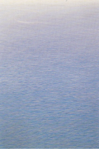 Piero Guccione, Mare verticale, olio su tela, 1985-1987