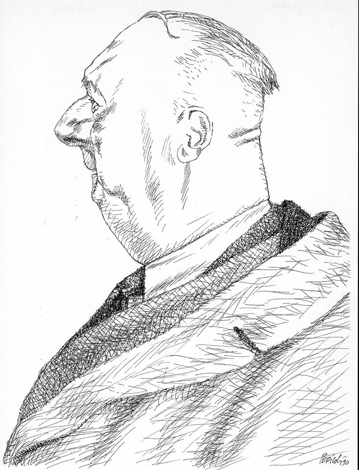 Tullio Pericoli, Carlo Emilio Gadda, 1990 Tullio Pericoli, Carlo Emilio Gadda, 1990