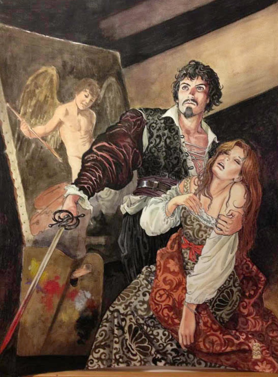 Caravaggio, Tavola inedita di prossima pubblicazione, china 2013©Salvo Grasso Caravaggio, Tavola inedita di prossima pubblicazione, china 2013©Salvo Grasso