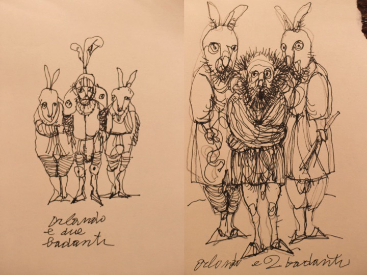 Antonio Possenti, Orlando e due badanti, 2016, collezione privata Antonio Possenti, Orlando e due badanti, 2016, collezione privata