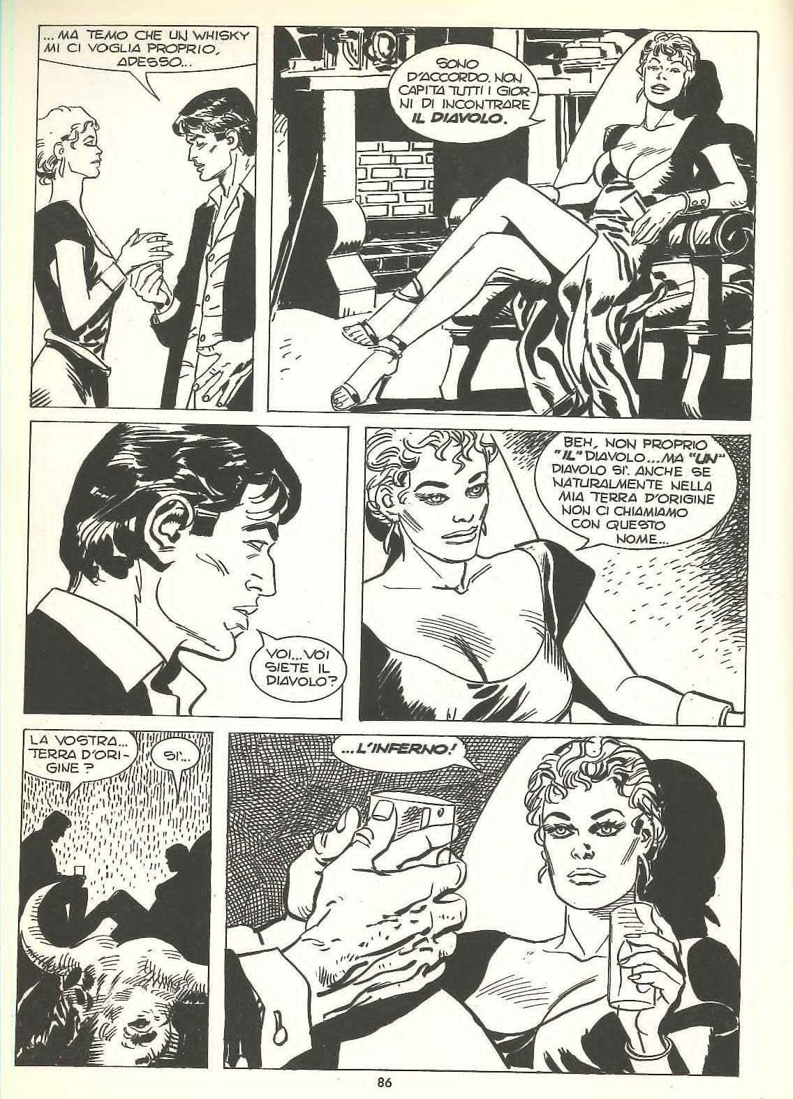 Gustavo Trigo, Dylan Dog #6, china su carta, 1987