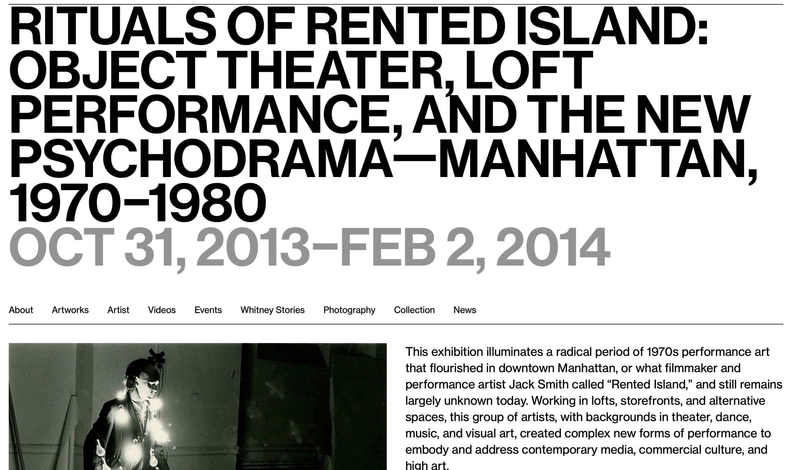 Rituals of Rented Islands at Whitney Museum of American Art, https://whitney.org/exhibitions/rituals-of-rented-island, screenshot 20.01.2025