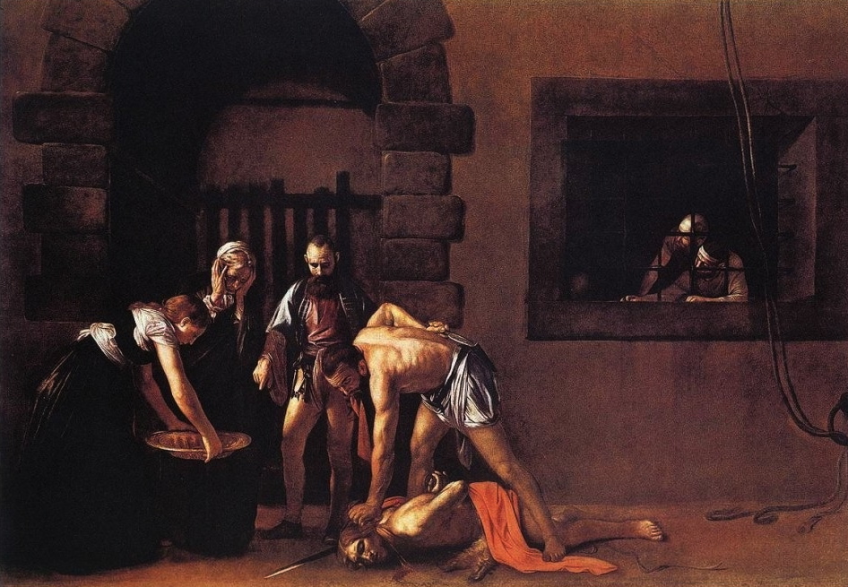 Caravaggio, Decollazione di San Giovanni Battista, olio su tela, 1608