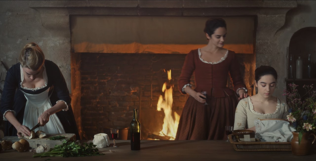 Screenshot da terzi del film Portrait de la jeune fille en feu di Céline Sciamma, 2019 Screenshot da terzi del film Portrait de la jeune fille en feu di Céline Sciamma, 2019