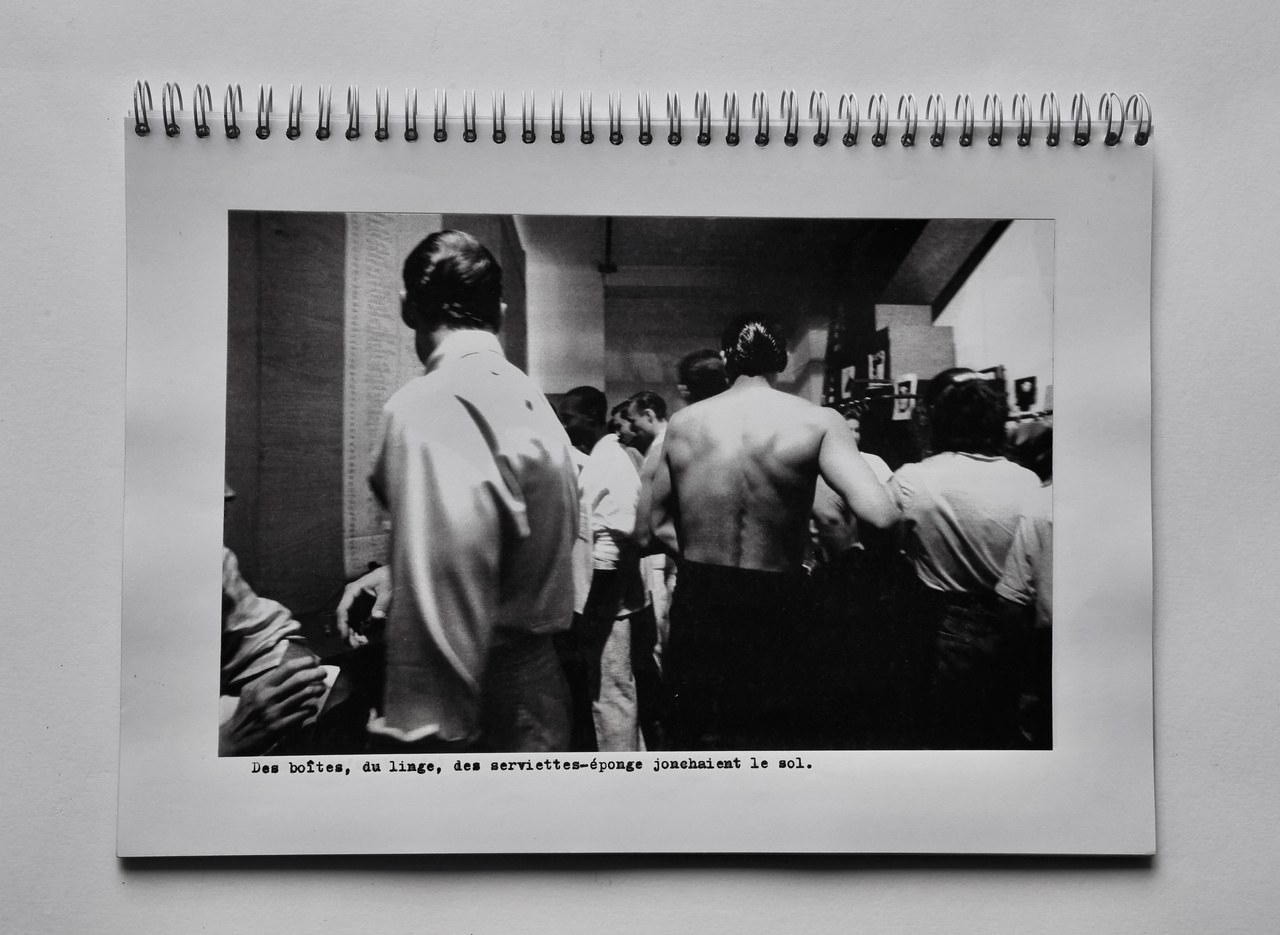 Giovanna Brogna/Sonnino, Roelli Testu Paris, 1989, fototesto, Ph. Laura Daddabbo Giovanna Brogna/Sonnino, Roelli Testu Paris, 1989, fototesto, Ph. Laura Daddabbo