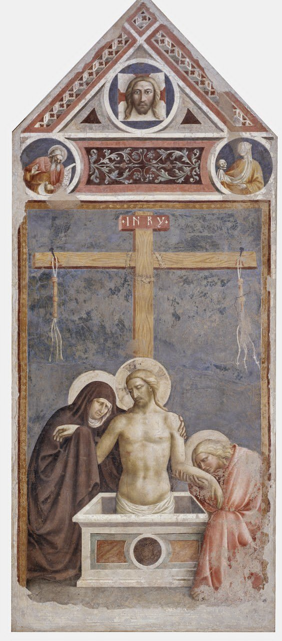  Masolino da Panicale (Tommaso di Cristoforo di Fino; Panicale di Renacci? 1383/84-documentato fino al 1435) Cristo in pietà 1424. Affresco staccato, cm 280 x 118. Empoli, Museo della Collegiata di Sant'Andrea, inv. n. 32. Foto Antonio Quattrone