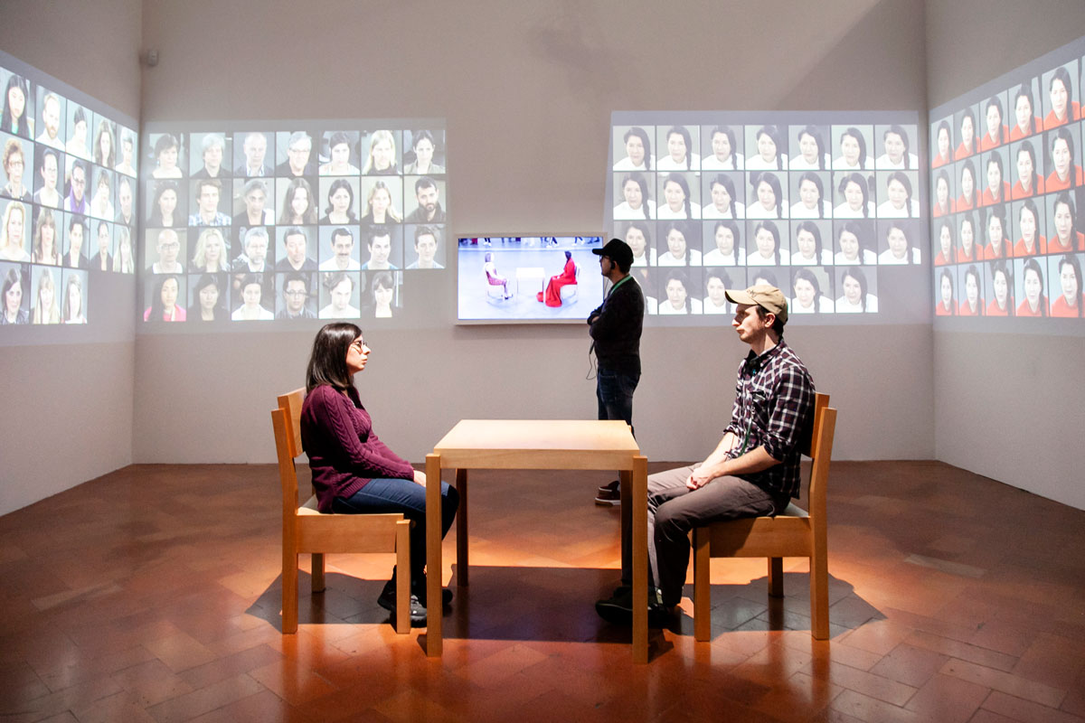 Una delle sale espositive della Mostra Marina Abramović, The Cleaner, Firenze, Palazzo Strozzi 21 settembre 2018-20 gennaio 2019 Una delle sale espositive della Mostra Marina Abramović, The Cleaner, Firenze, Palazzo Strozzi 21 settembre 2018-20 gennaio 2019