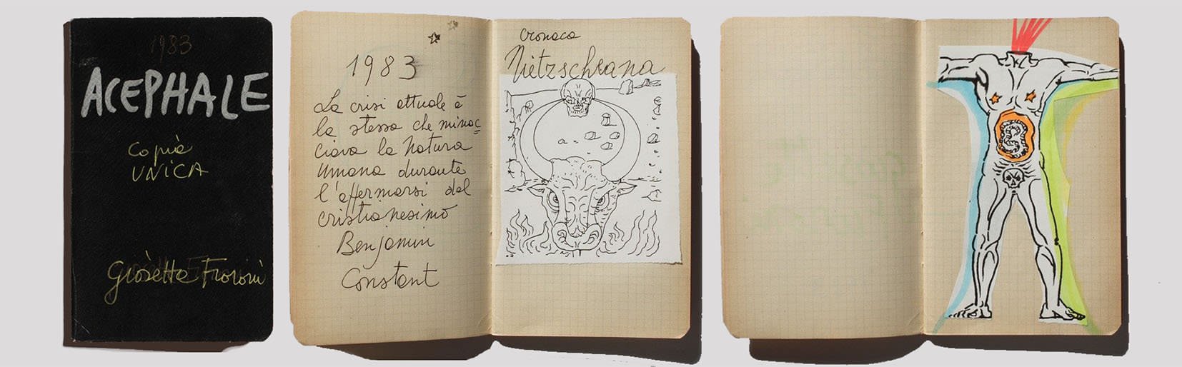 Giosetta Fioroni, Acephale la congiura sacra, libro d’artista,1983 Giosetta Fioroni, Acephale la congiura sacra, libro d’artista,1983