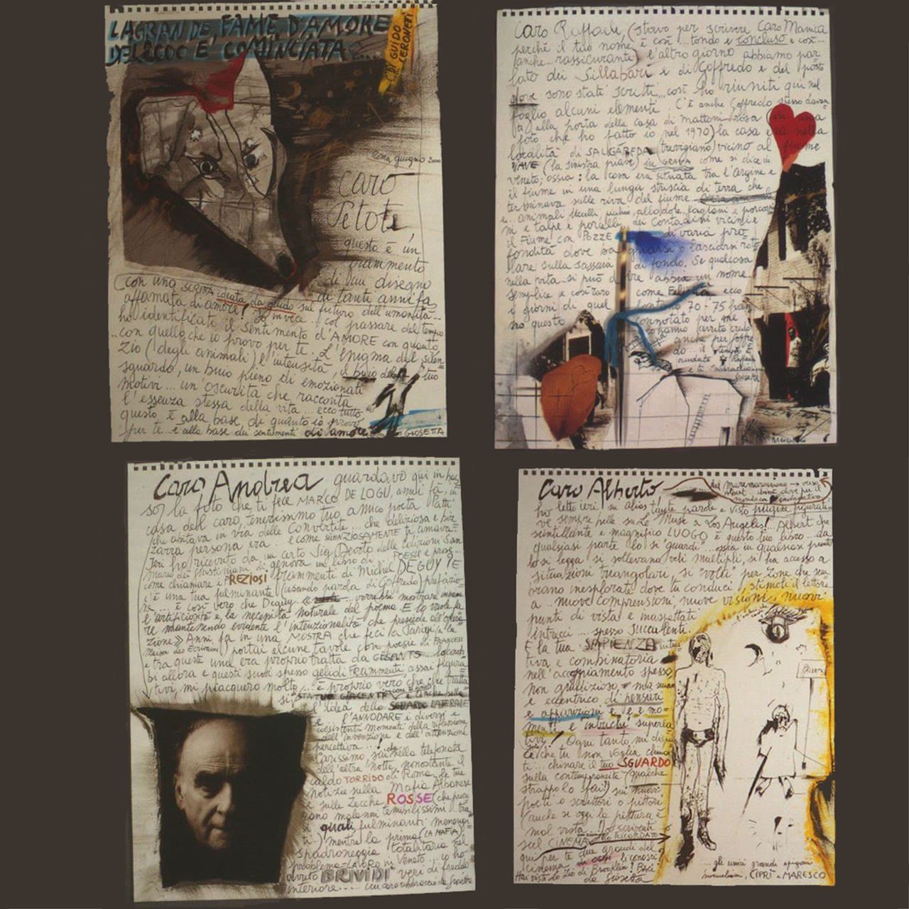 Giosetta Fioroni, Lettere a Amici, Artisti e Poeti…, libro d’artista, 2000 Giosetta Fioroni, Lettere a Amici, Artisti e Poeti…, libro d’artista, 2000